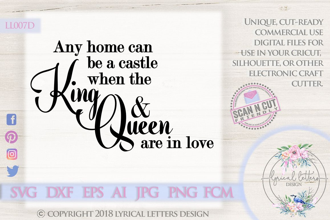 Any Home Can Be a Castle Fairy Tale Wedding SVG DXF LL007D example image 1