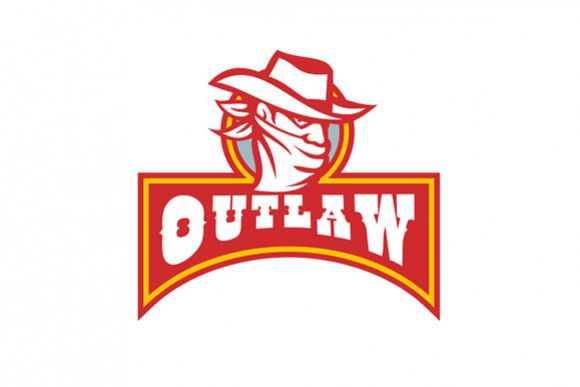 Bandit With Outlaw Text Retro example image 1