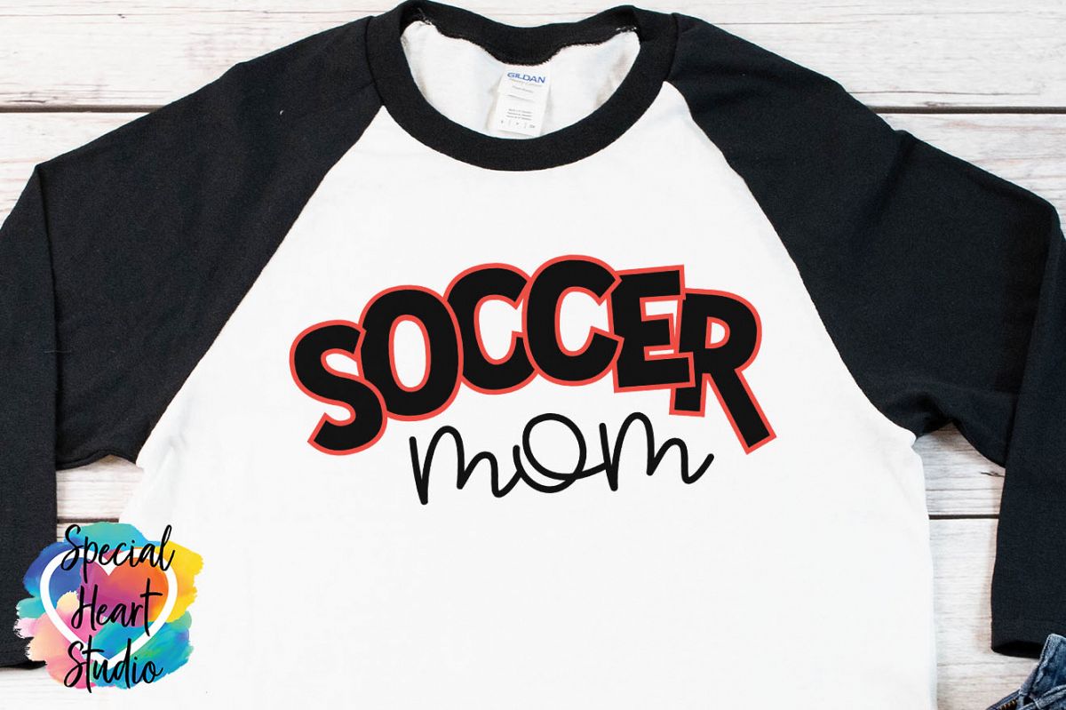 Soccer Mom - SVG - Soccer Cut file example image 1