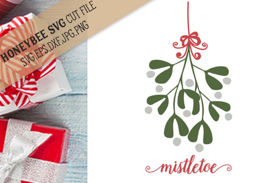Mistletoe Swag svg example image 1