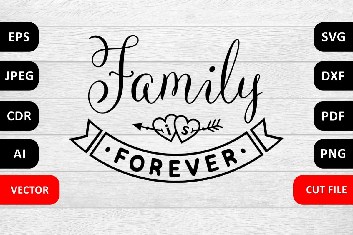 Valentine Love Family SVG Quote cut file example image 1