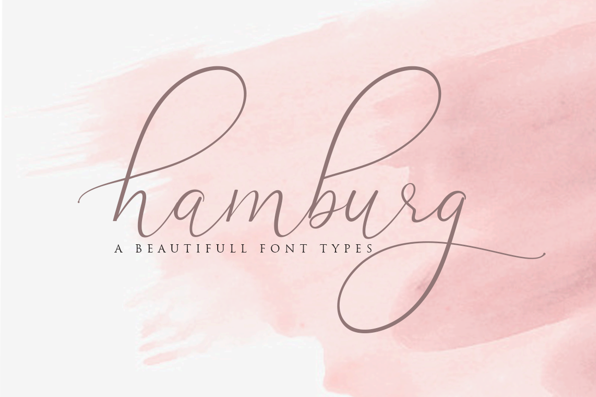 Hamburg Love Font Pretty example image 1