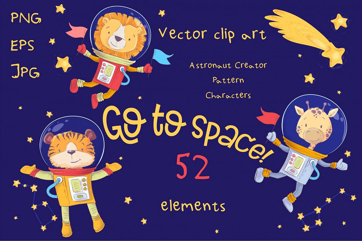 Space vector clip art example image 1