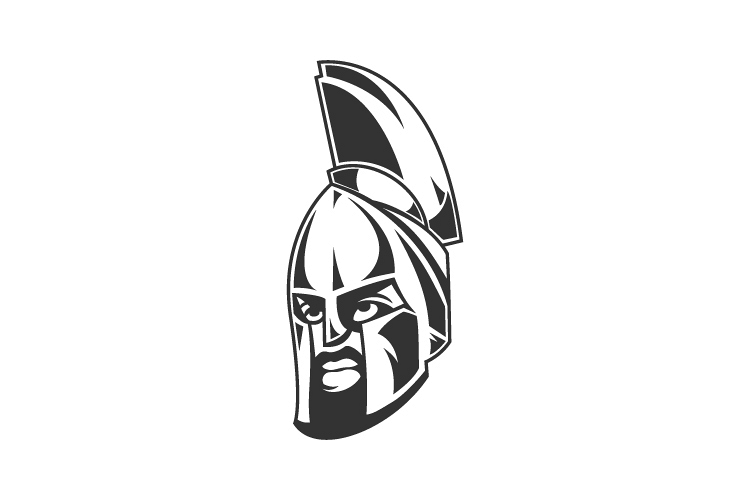 Spartan Warrior Helmet Logo example image 1