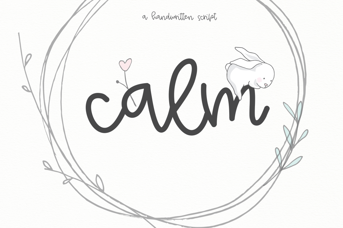Calm - A Handwritten Script Font example image 1