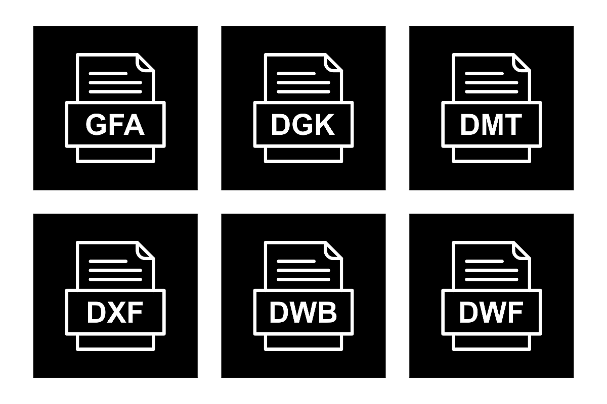 Set Of File Formats Icons example image 1