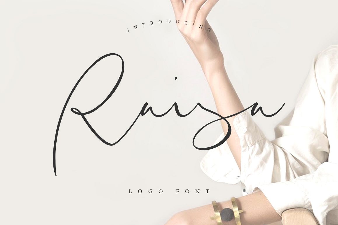 Raisa Script - Logo Font example image 1