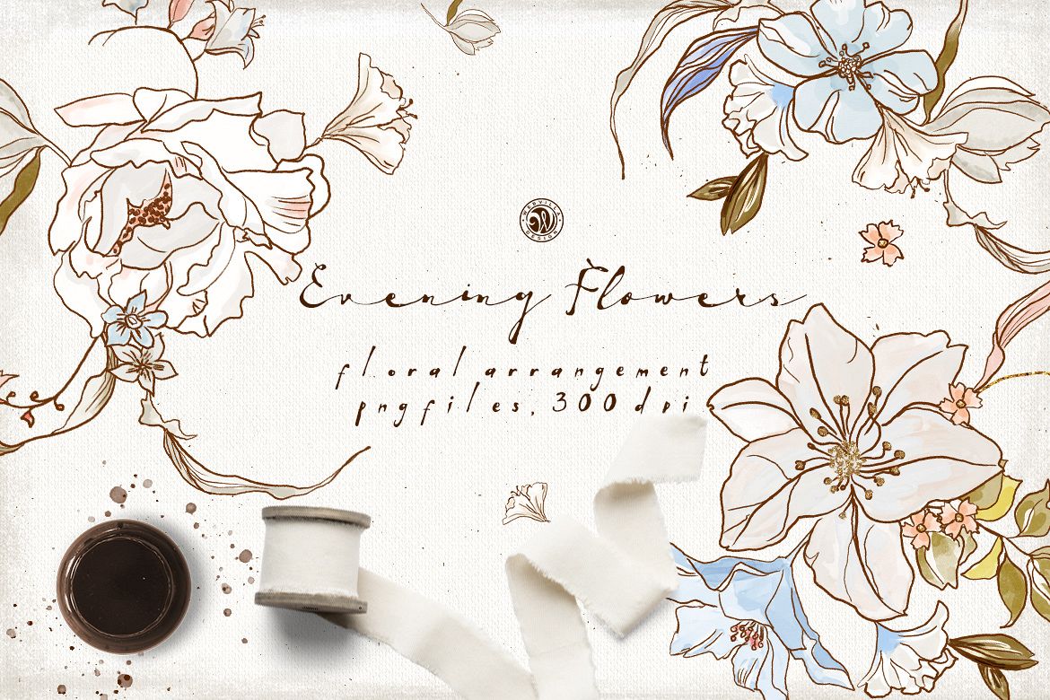 Evening Flowers example image 1