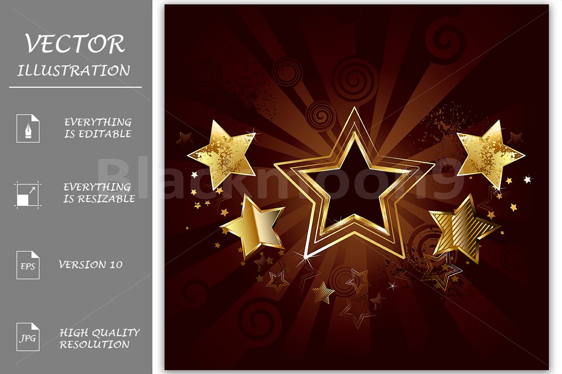 Star on a brown background example image 1