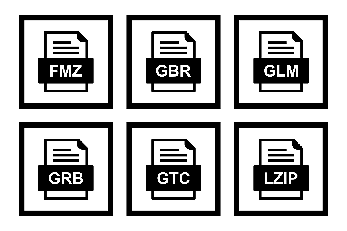 Set Of File Formats Icons example image 1