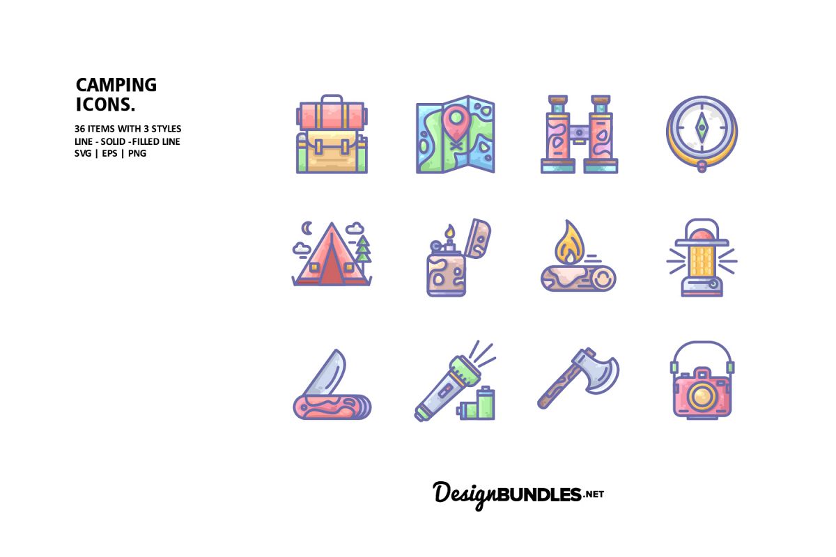 Camping Icons example image 1