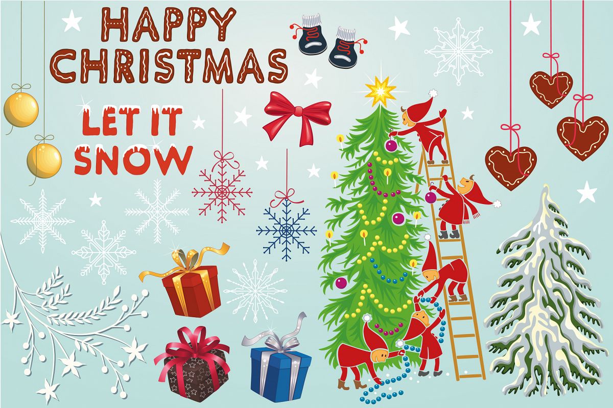 Christmas Clip-art Collection example image 1