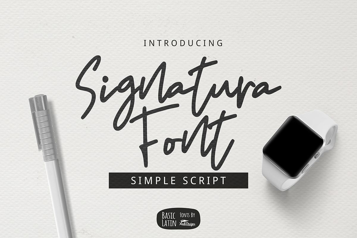 Signatura Font example image 1
