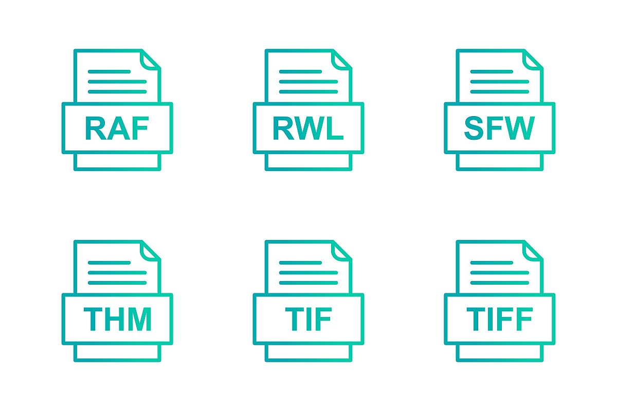 Set Of File Formats Icons example image 1