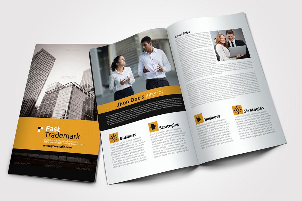 Business Bifold Brochure Templates example image 1