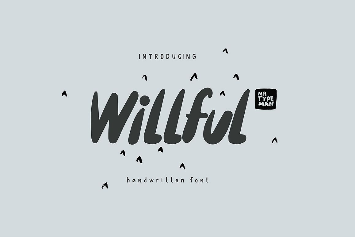 Willful Handwritten Brush Font example image 1