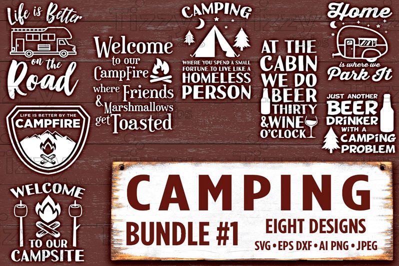 Download Camping Svg Bundle Set 1 Camp Camper Cricut Silhouette 515