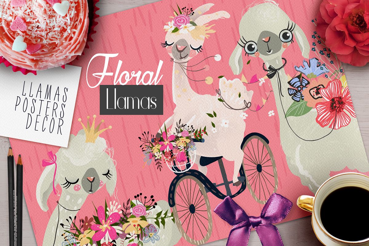 Floral Llamas example image 1