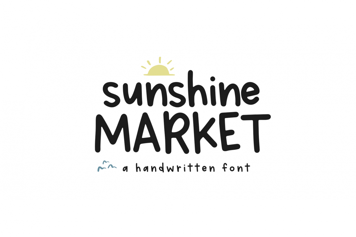 Sunshine Market - A Handwritten Font example image 1