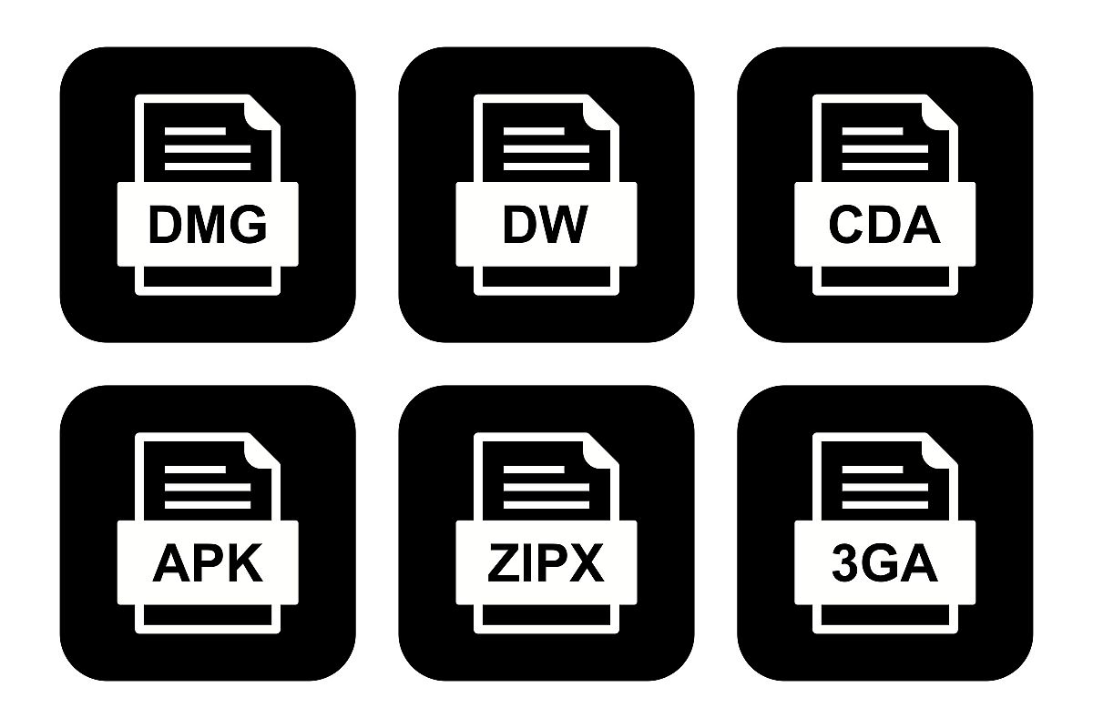 Set Of File Formats Icons example image 1