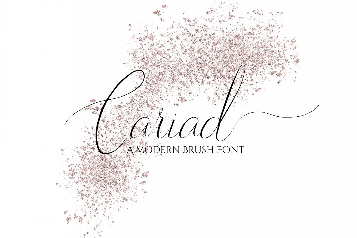 Cariad - A modern Script Font example image 1