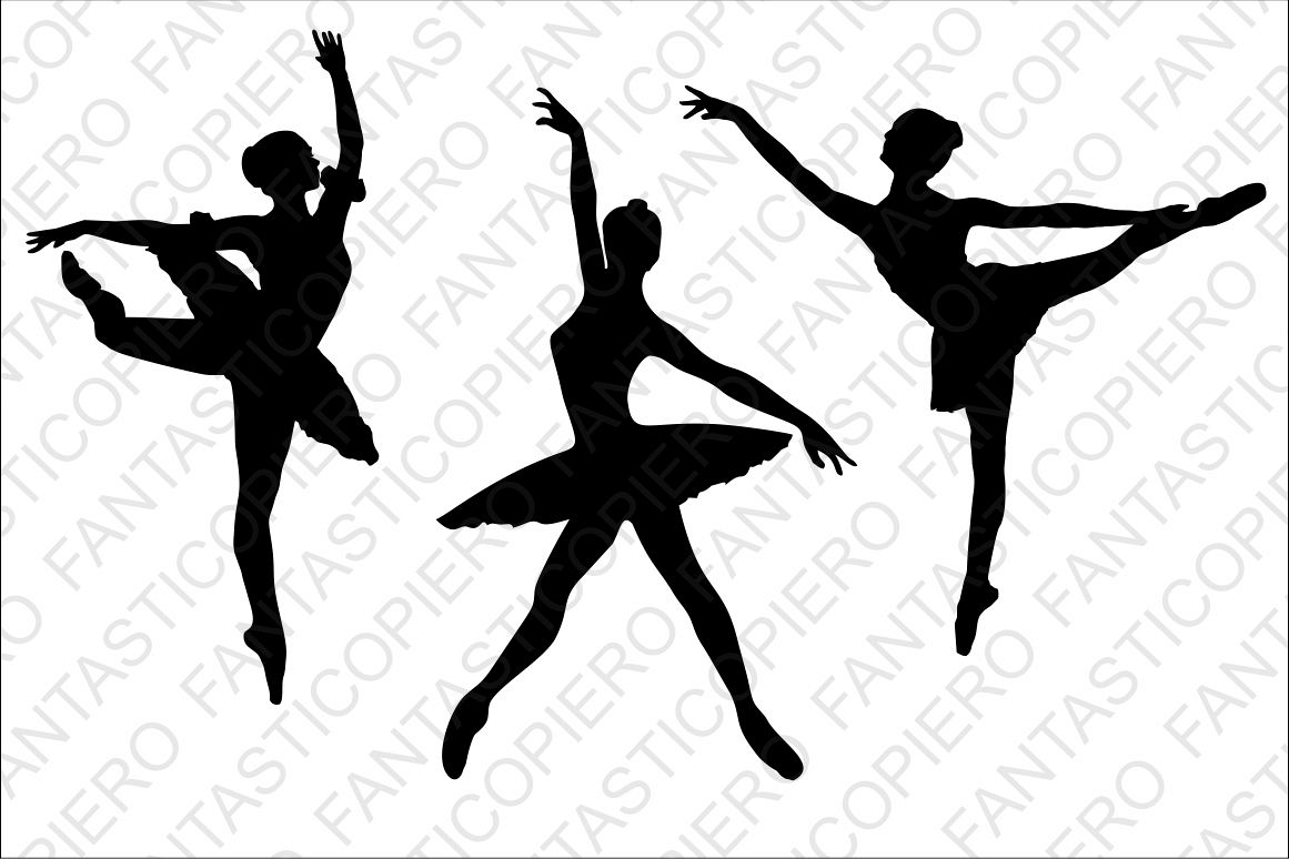 Classic, modern dancers SVG files for Silhouette and Cricut. example image 1