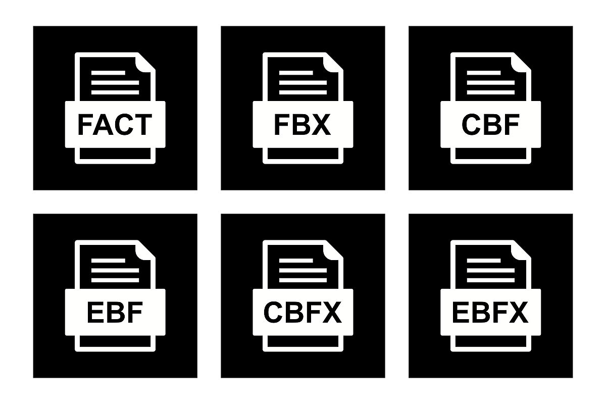 Set Of File Formats Icons example image 1