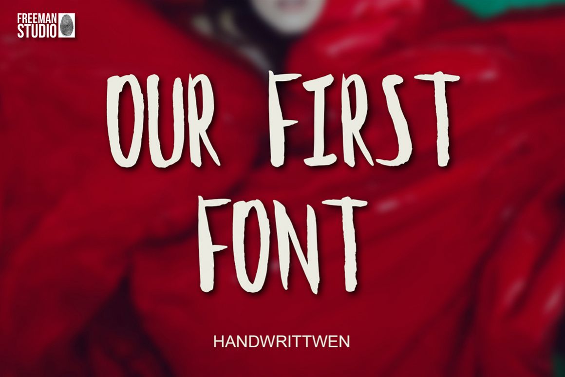 Our First Font example image 1