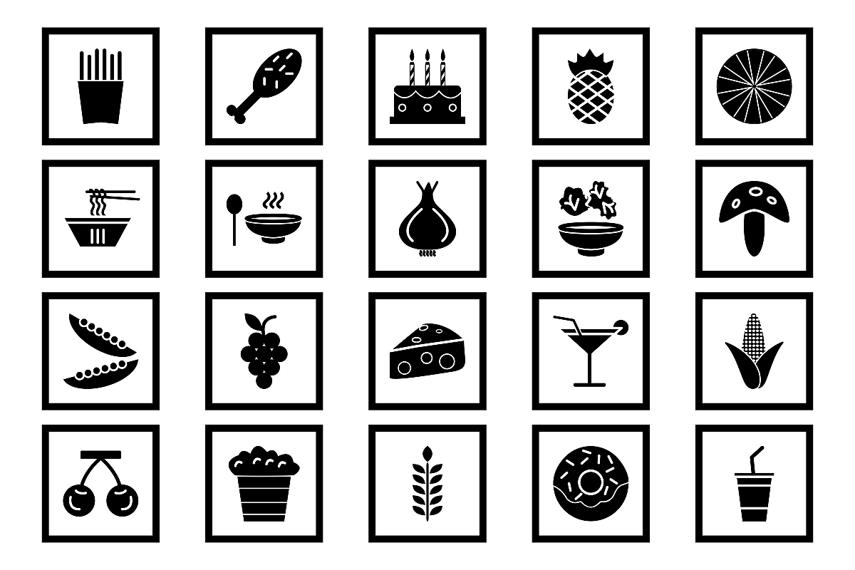 Set Of Food Icons example image 1