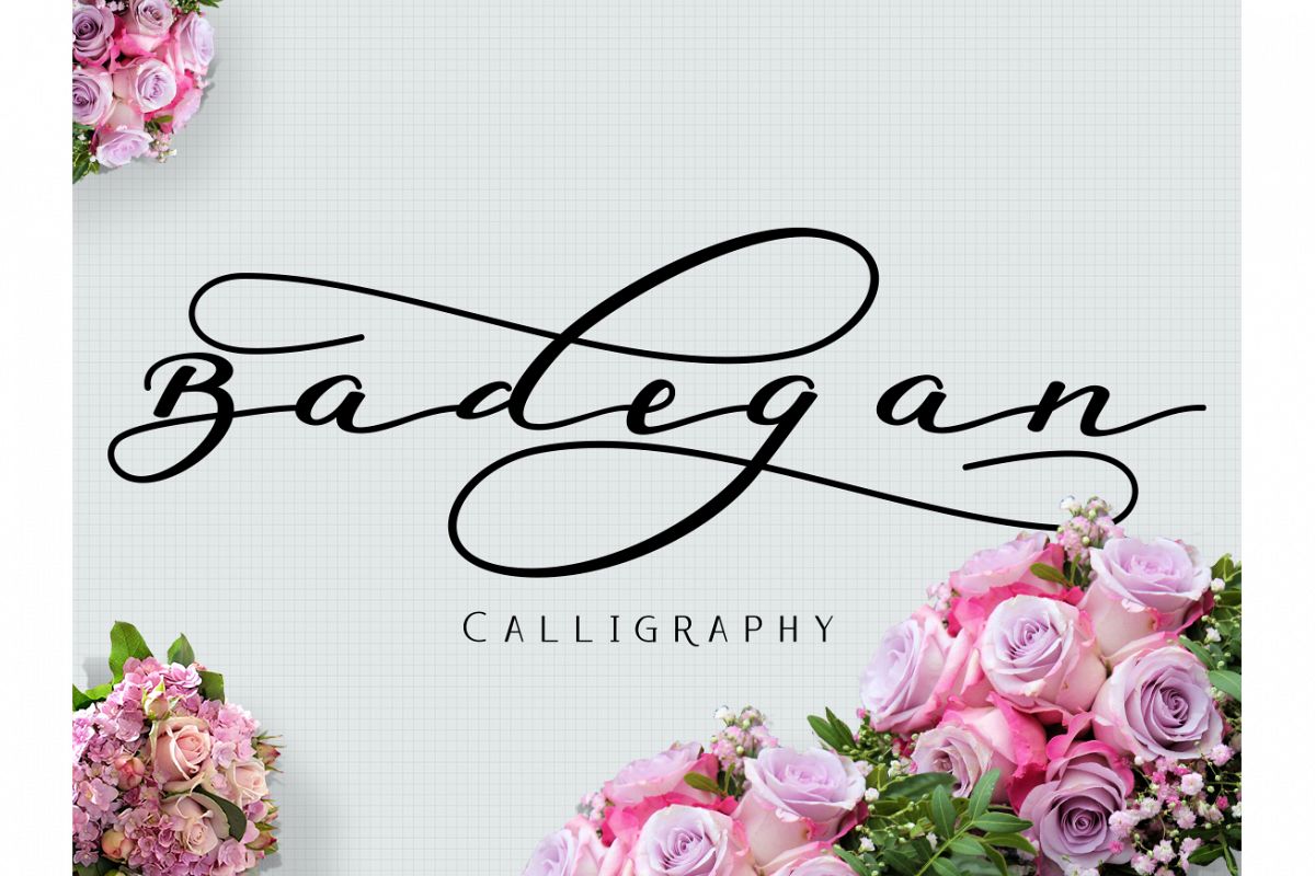 Badegan Calligraphy example image 1