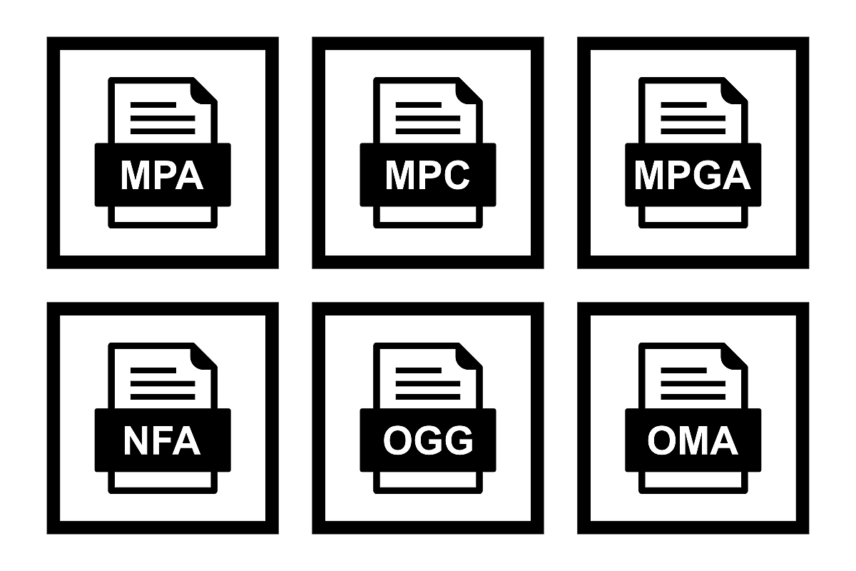 Set Of File Formats Icons example image 1