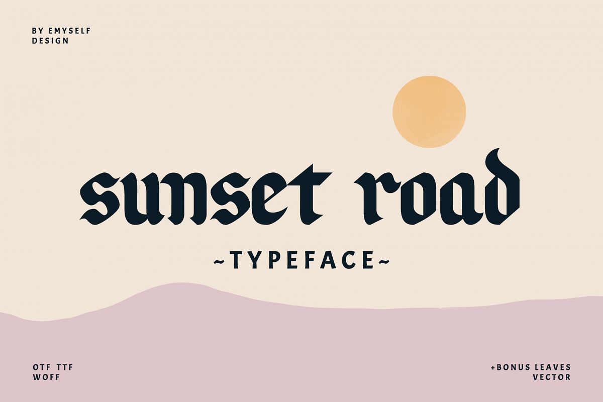 Sunset Road Typeface example image 1