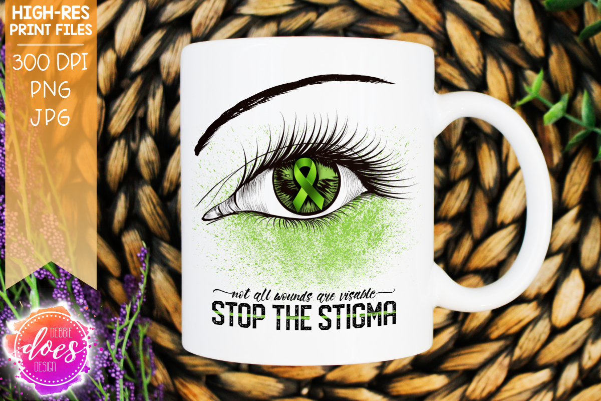 Stop the Stigma - Mental Health Awareness Eye Design example image 1