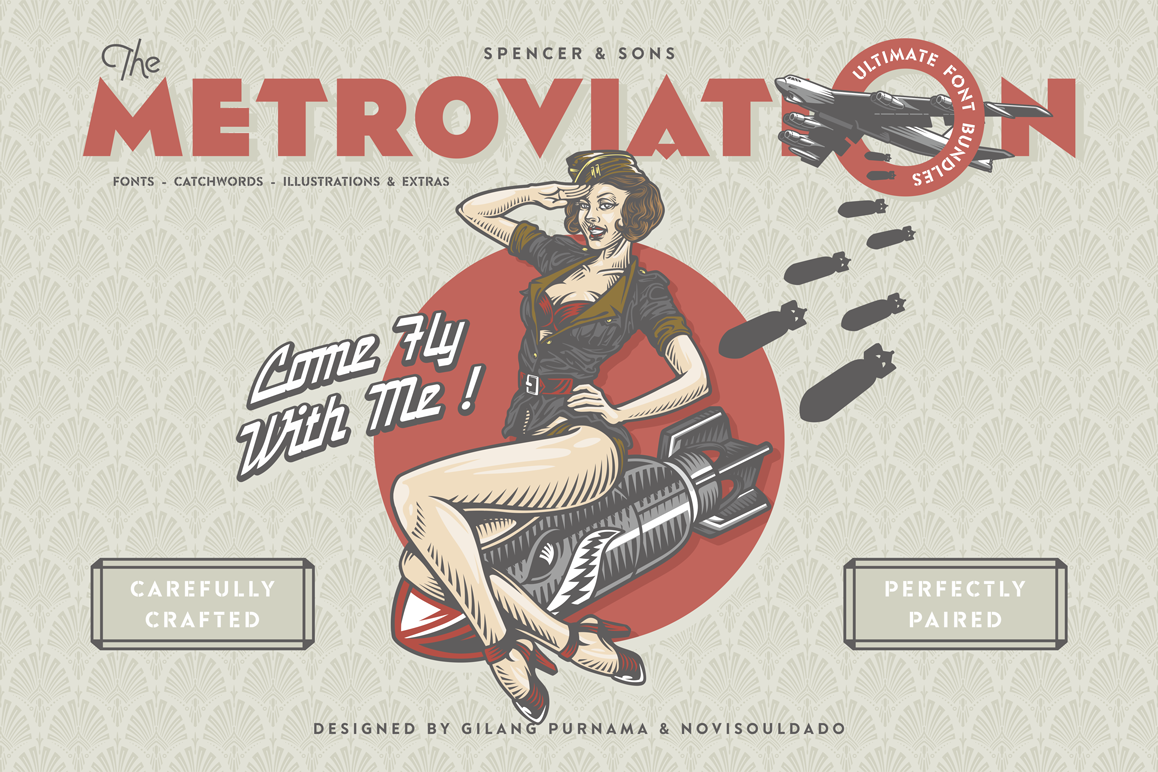 S&S Metroviation Font Bundles example image 1