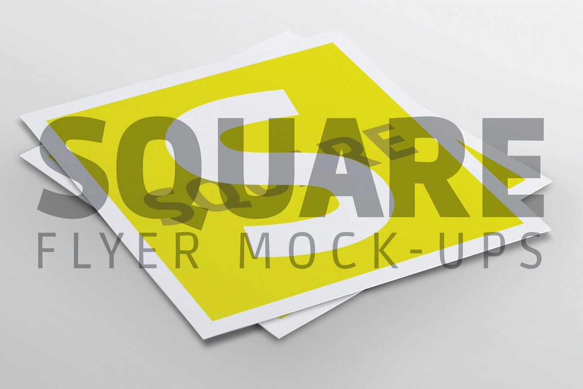 Square Flyer Mock-Up example image 1