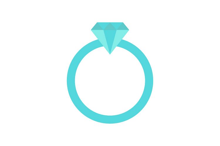 Ring icon with diamond example image 1