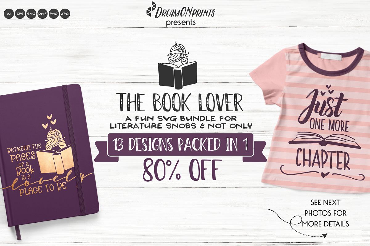 The Book Lover | Funny SVG Bundle example image 1