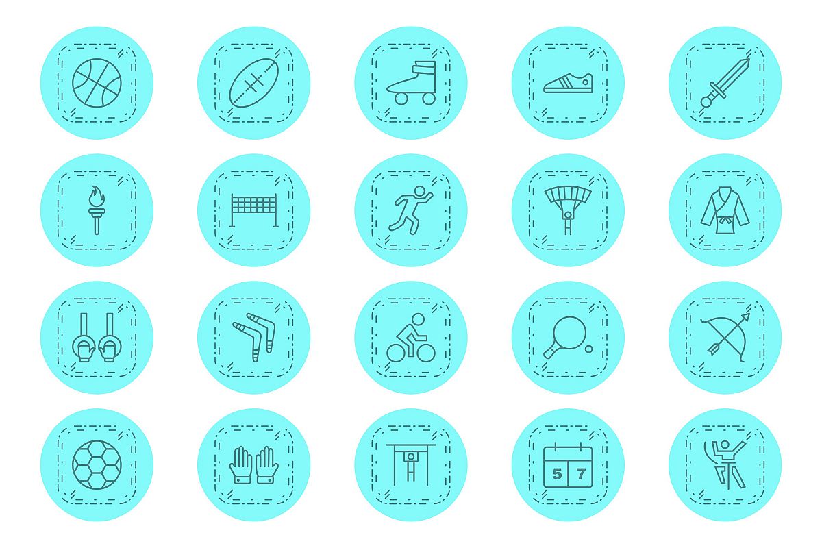 Set Of Sports And Game Icons example image 1