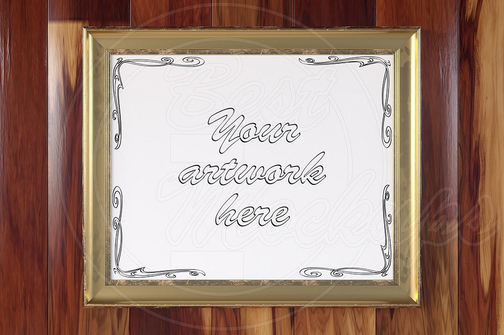 Smart object mockup template 16x20 inches example image 1