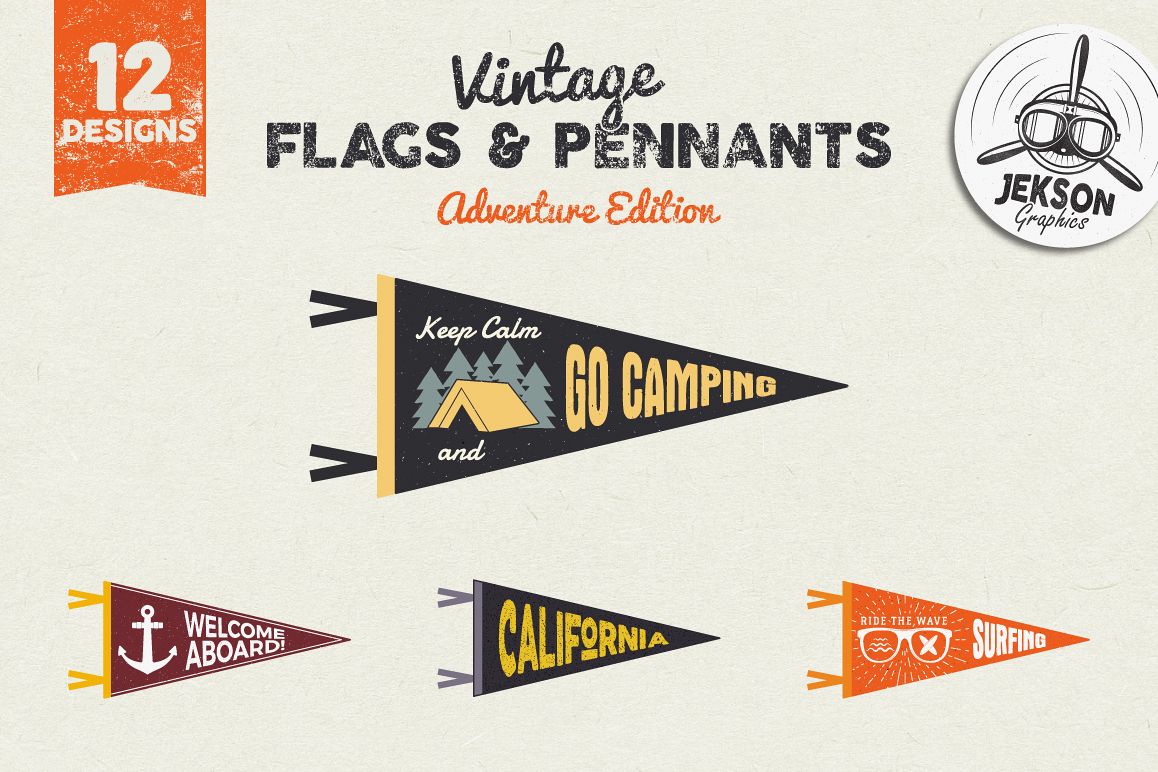 Adventure Pennants & Vintage Flags example image 1