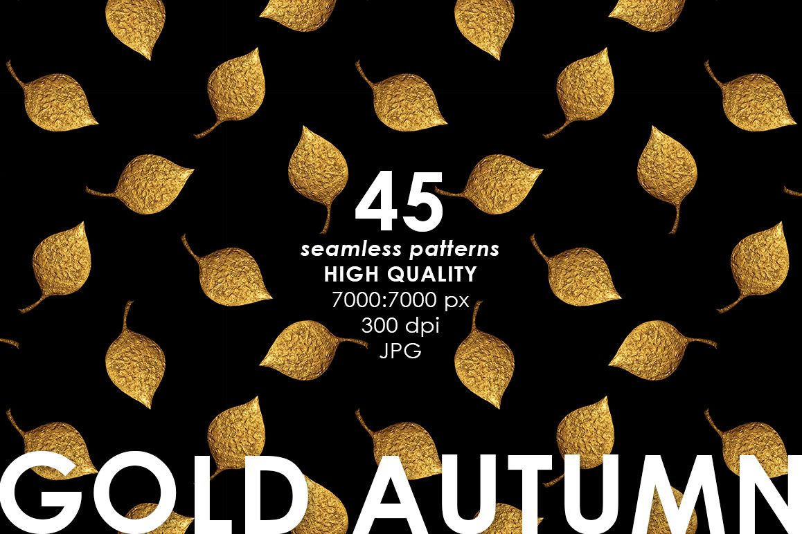 GOLD NATURE on black example image 1