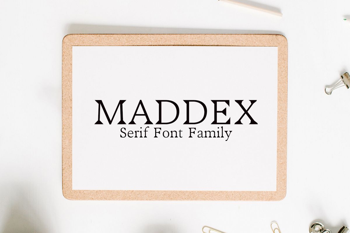 Maddex Serif Premium Font Family example image 1