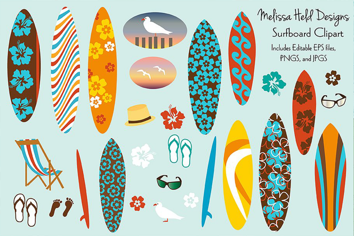 Surfboard Clipart example image 1