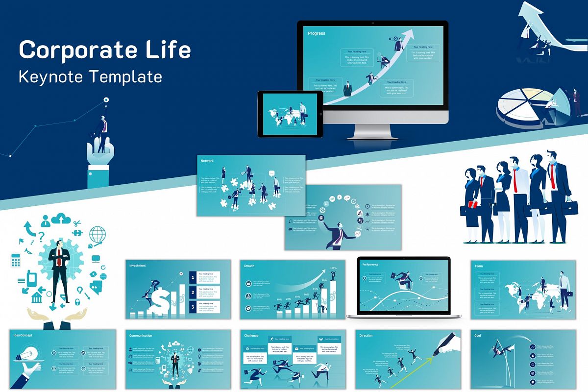 The Corporate Life Keynote Template example image 1