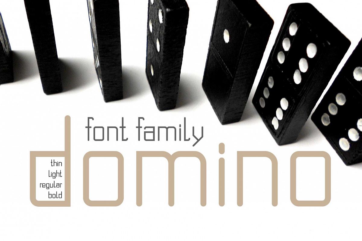 Domino font family example image 1