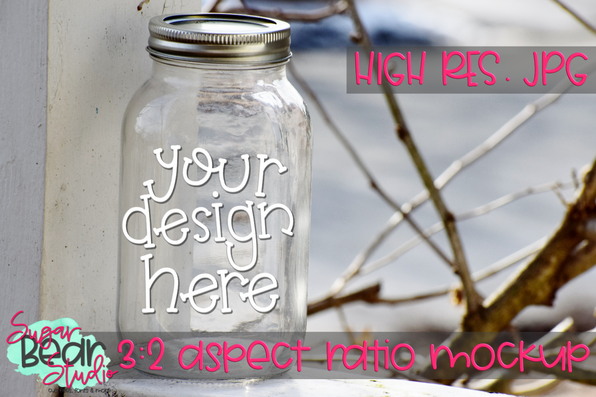 Mason Jar Mockup example image 1