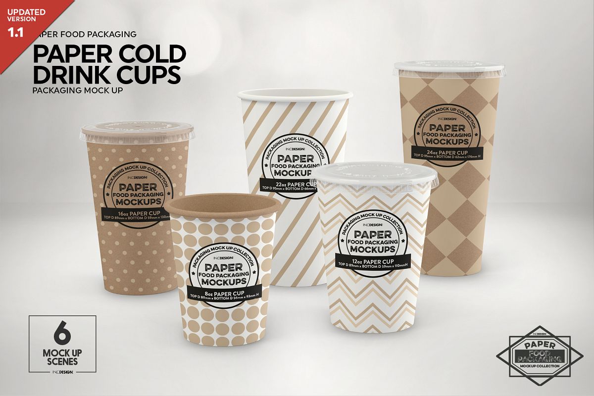 Paper Drink Cups Packaging Mockup example image 1