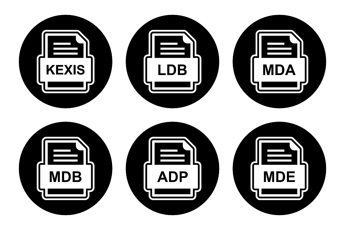 Set Of File Formats Icons example image 1