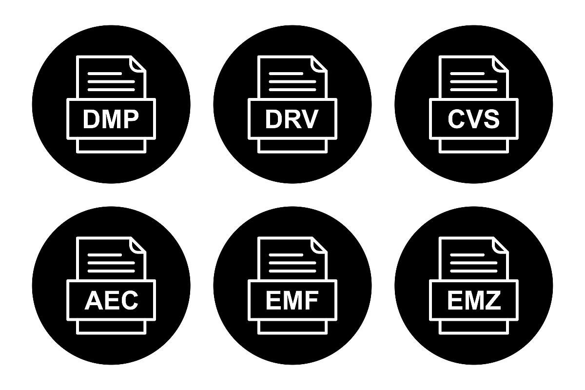Set Of File Formats Icons example image 1