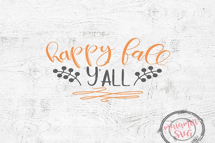 Happy Fall Yall Svg, Fall Svg, Thanksgiving Svg, Wood Sign example image 1